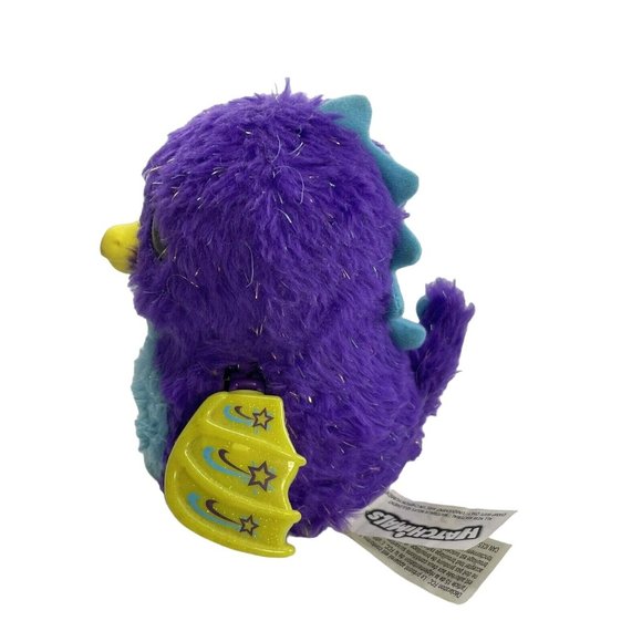 Hatchimals Draggle Purple Yellow Dragon Electronic Toy Plush Spin Master - Picture 9 of 11